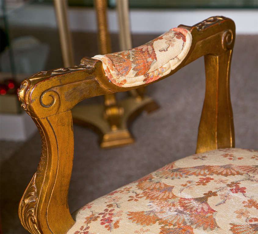 Mid-20th Century French Louis XV Style Gilt Bench by Jansen