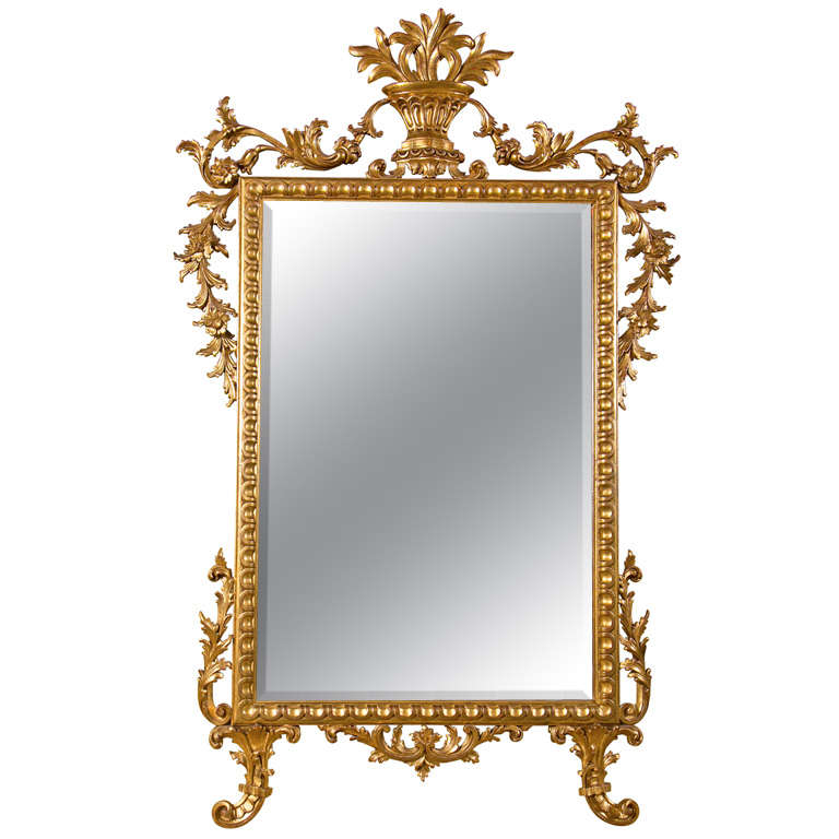 mirror ct design glass greenwich 1stdibs at Monumental French Wood Gilt Mirror