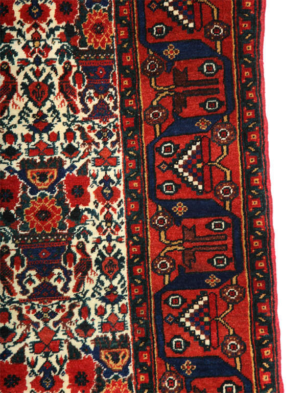 Antique 1900s Persian Zelesultan Rug, 5' x 7' In Excellent Condition For Sale In New York, NY