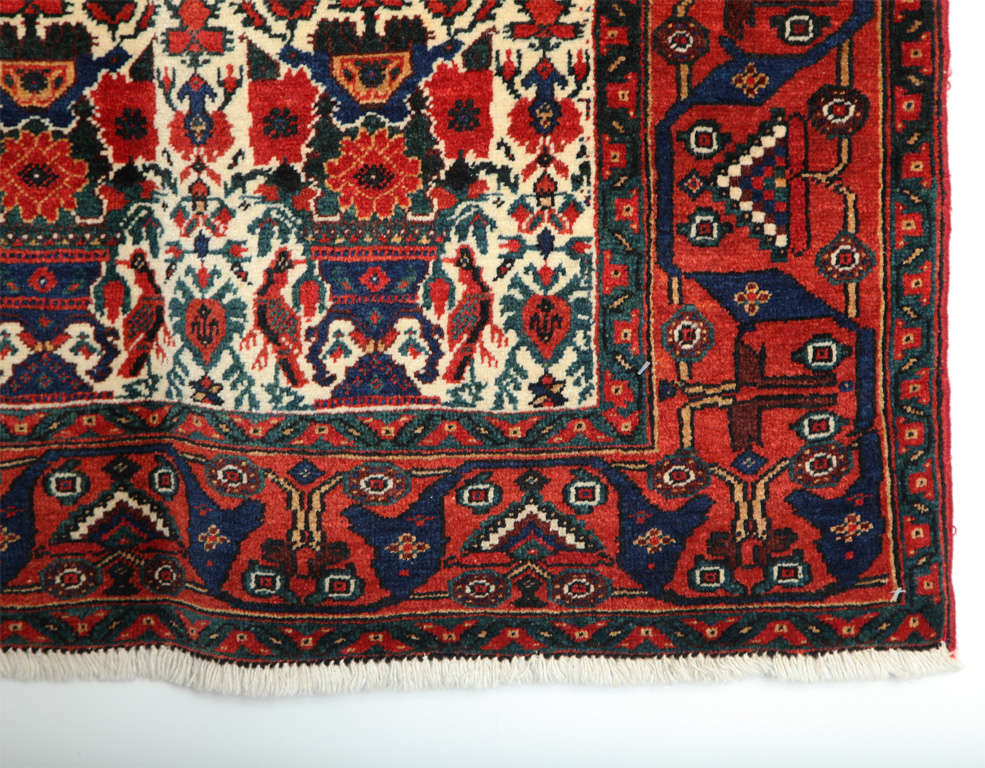 20th Century Antique 1900s Persian Zelesultan Rug, 5' x 7' For Sale