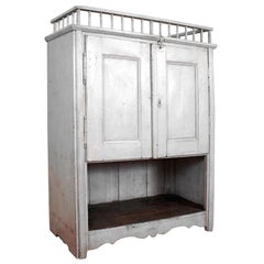 French Painted Jam Cupboard with Gallery