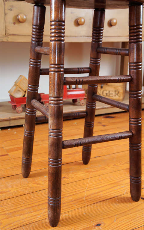 Wood English Saddle Seat Pub Stools