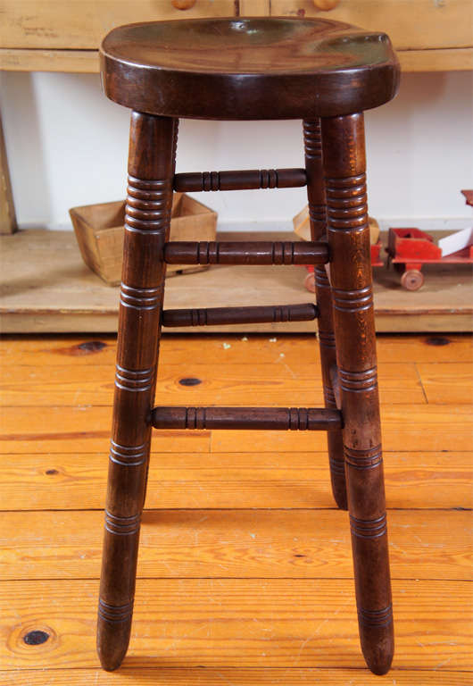 English Saddle Seat Pub Stools 1