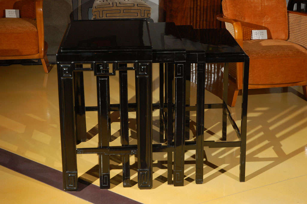 French Chinese Style Art Deco Nesting Table