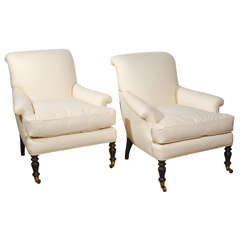 Napoleon III style pair of chairs