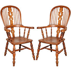 Antique Pair of 19th Century Windsor Chairs