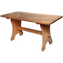Pine Trestle End Table