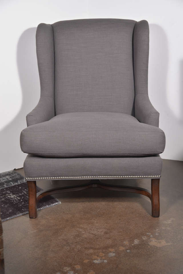 Wesley Hall Chair
Finish: Arabica
Fabric: Perth-Graphite 22
Comfort Down Cushion
Nail Trim # 64