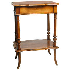 French Walnut Sewing Table