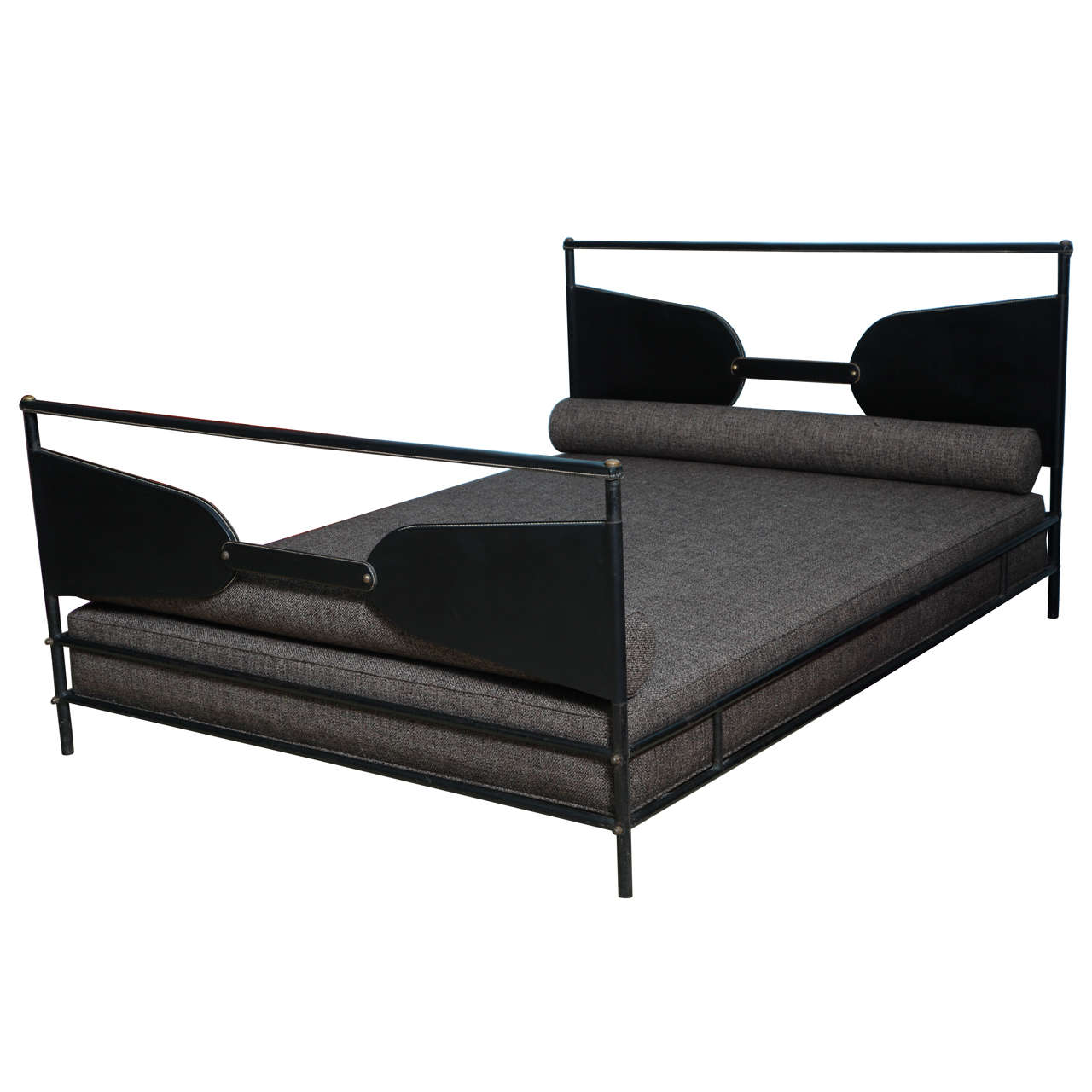 Leather Wrapped Daybed by Jacques Adnet