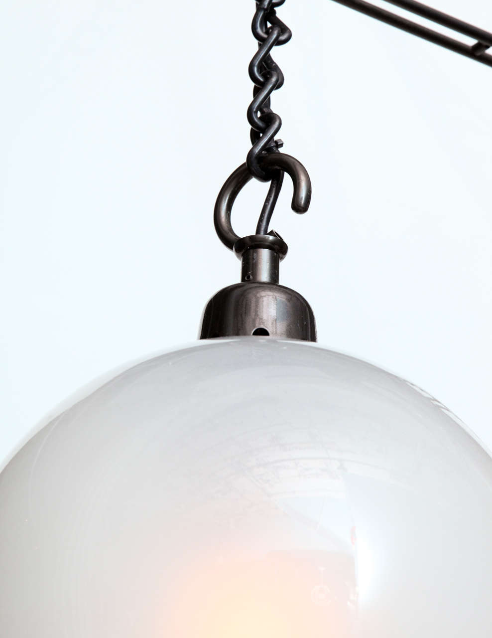 Mid-20th Century 3 Light Hanging Fixture by Luigi Caccia-Dominioni for Azucena