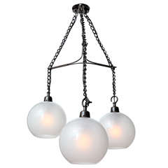 3 Light Hanging Fixture by Luigi Caccia-Dominioni for Azucena