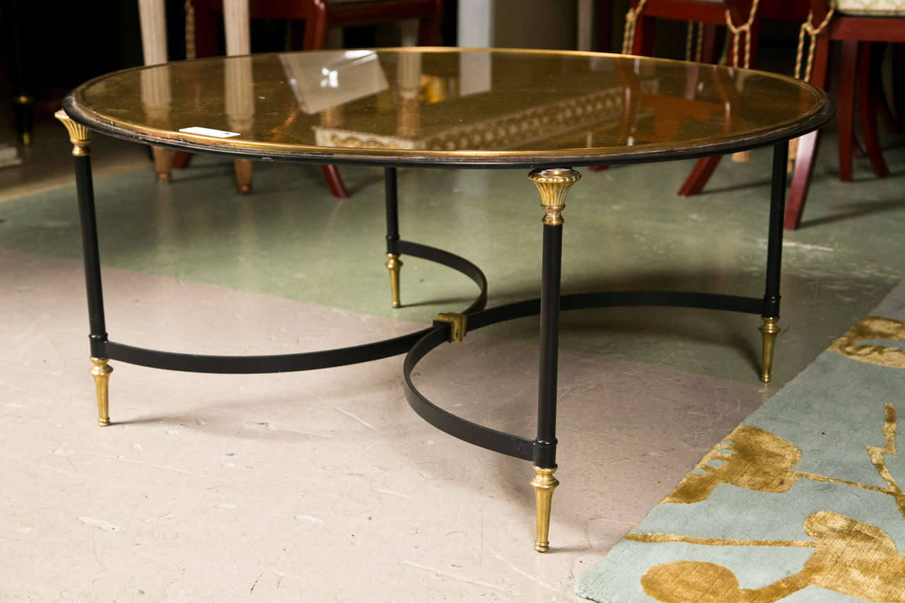 Hollywood Regency Style Circular Coffee Table 2