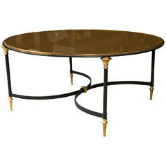 Hollywood Regency Style Circular Coffee Table