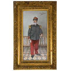 Finely Detailed KPM Style Porcelain Plaque by Andree Cuzent 11