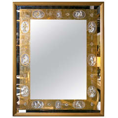 Hollywood Regency Style Gilded Mirror