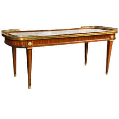 French Rosewood Coffee Table by Jansen