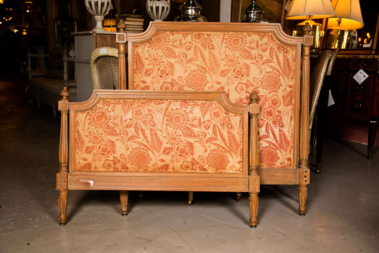 French Louis XVI Style Twin Size Bed Frame by Jansen 1