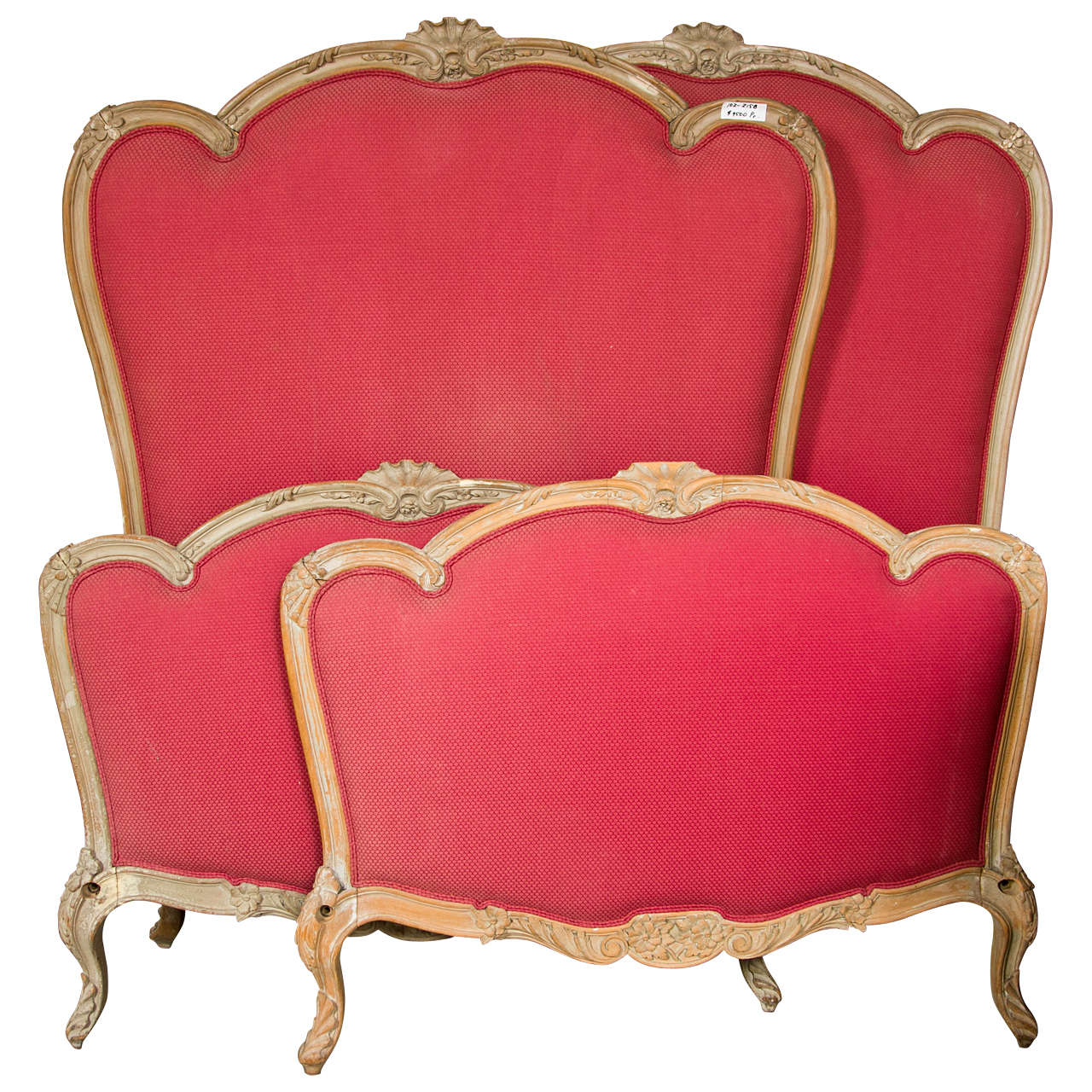 Pair of French Louis XV Style Twin Bed Frames by Jansen