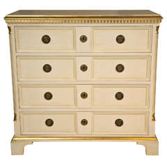 Swedish Gustavian Style Painted Chest