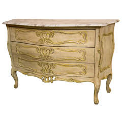 French Louis XV Style Painted Commode Maison Jansen