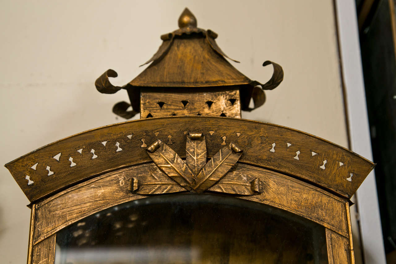 Pair of Tole Lantern Wall Sconces 2