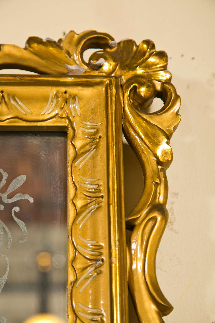 Mid-20th Century Large Over-the-Mantle  Wall Mirror