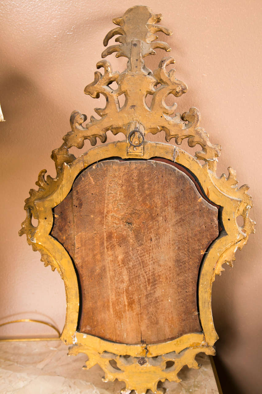 Pair of French Rococo Style Mirror Girandoles at 1stdibs