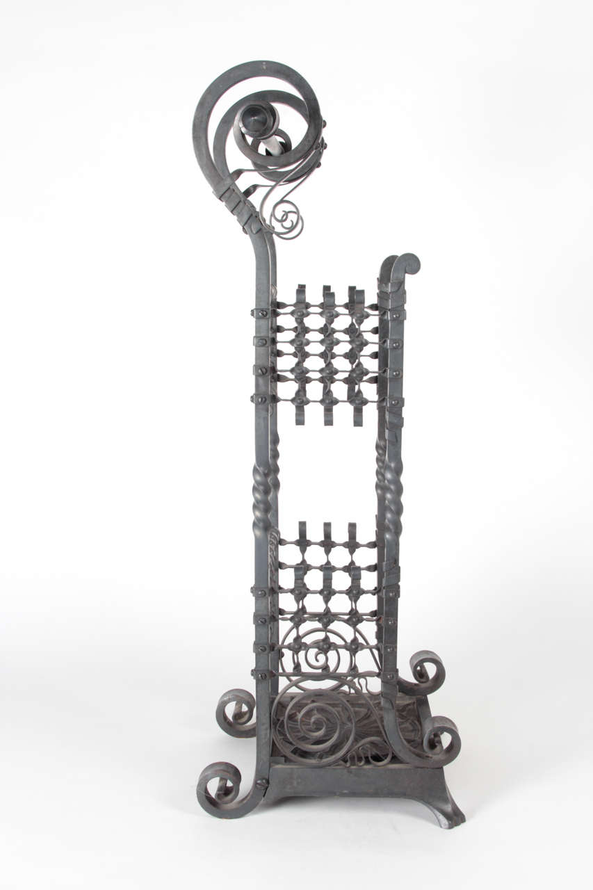 19th Century Aesthetic Movement Iron Umbrella or Cane Stand, circa 1885, attributed to Jekyll For Sale