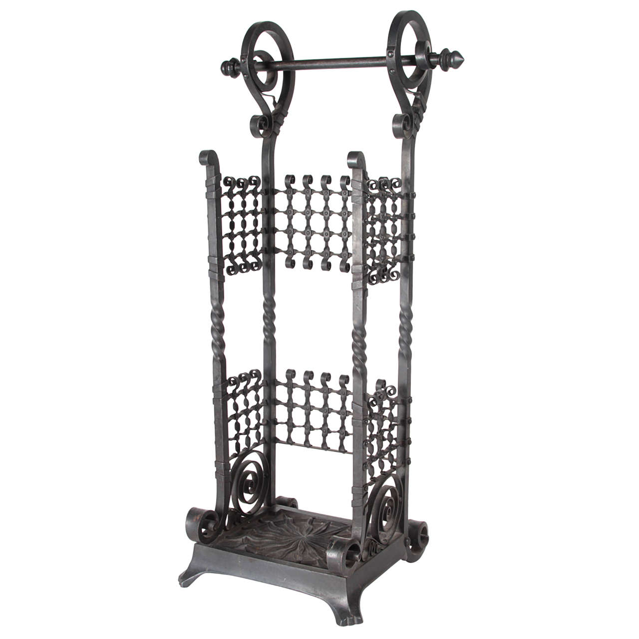 Aesthetic Movement Iron Umbrella or Cane Stand, circa 1885, attributed to Jekyll For Sale