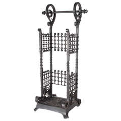Aesthetic Movement Iron Umbrella or Cane Stand, circa 1885, attributed to Jekyll