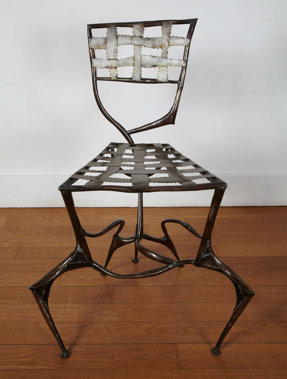 Two Steel Copperware Chairs, 2008 / 2013 by Manuel Simon. 2