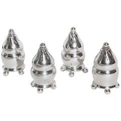 Georg Jensen Danish Set of Four Sterling Silver Casters #410