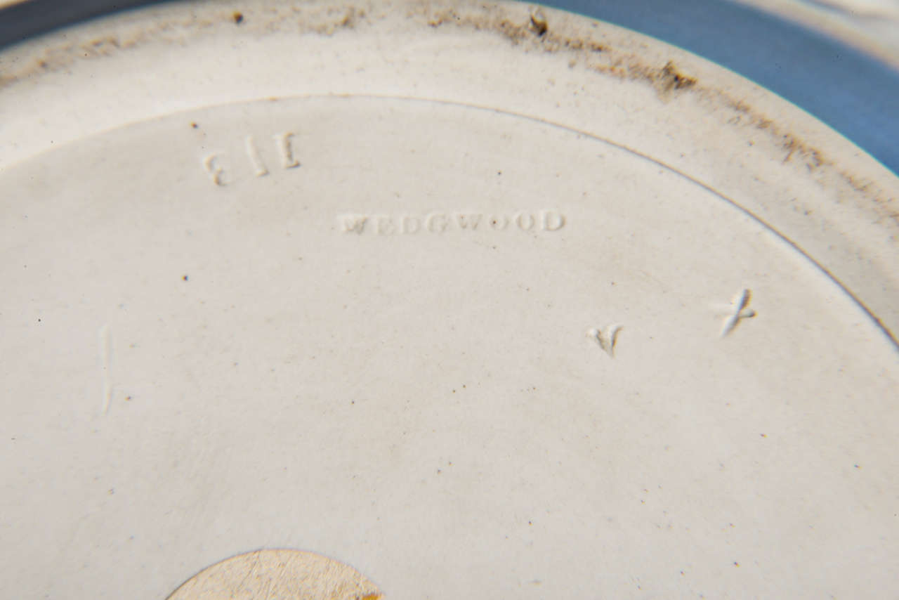 English Wedgwood Bluedip Jasperware Stoneware Covered Potpourri Bowl For Sale at 1stDibs