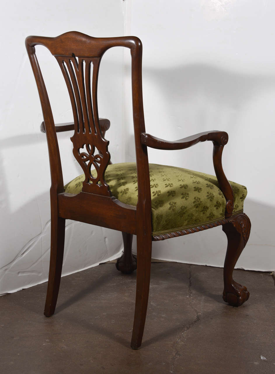 Set of 12 Carved Dining Chairs For Sale at 1stdibs