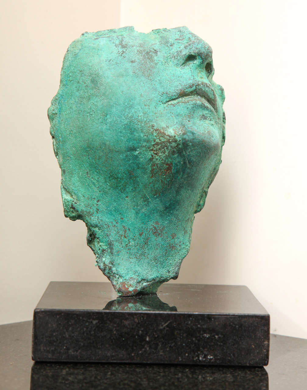 Bronze Framento Testa Verde Sculpture by Gerald Siciliano For Sale