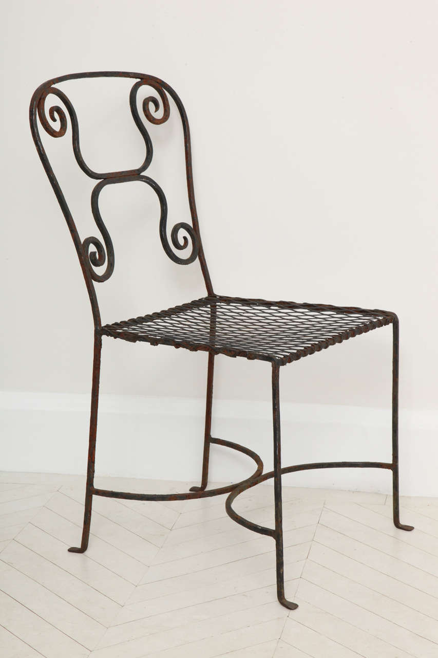 Pair of 19th Century French Metal Chairs 4