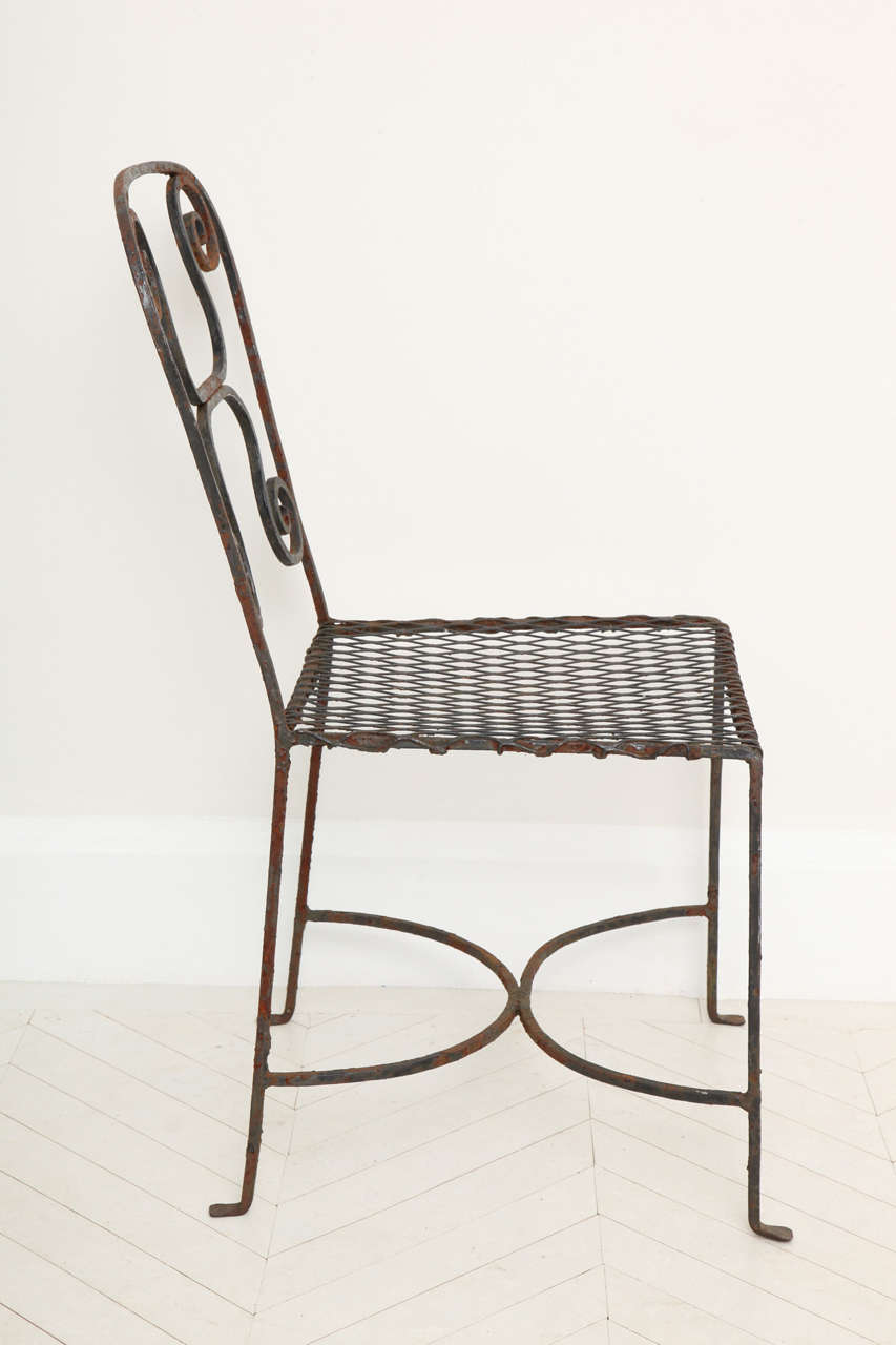 Pair of 19th Century French Metal Chairs 5