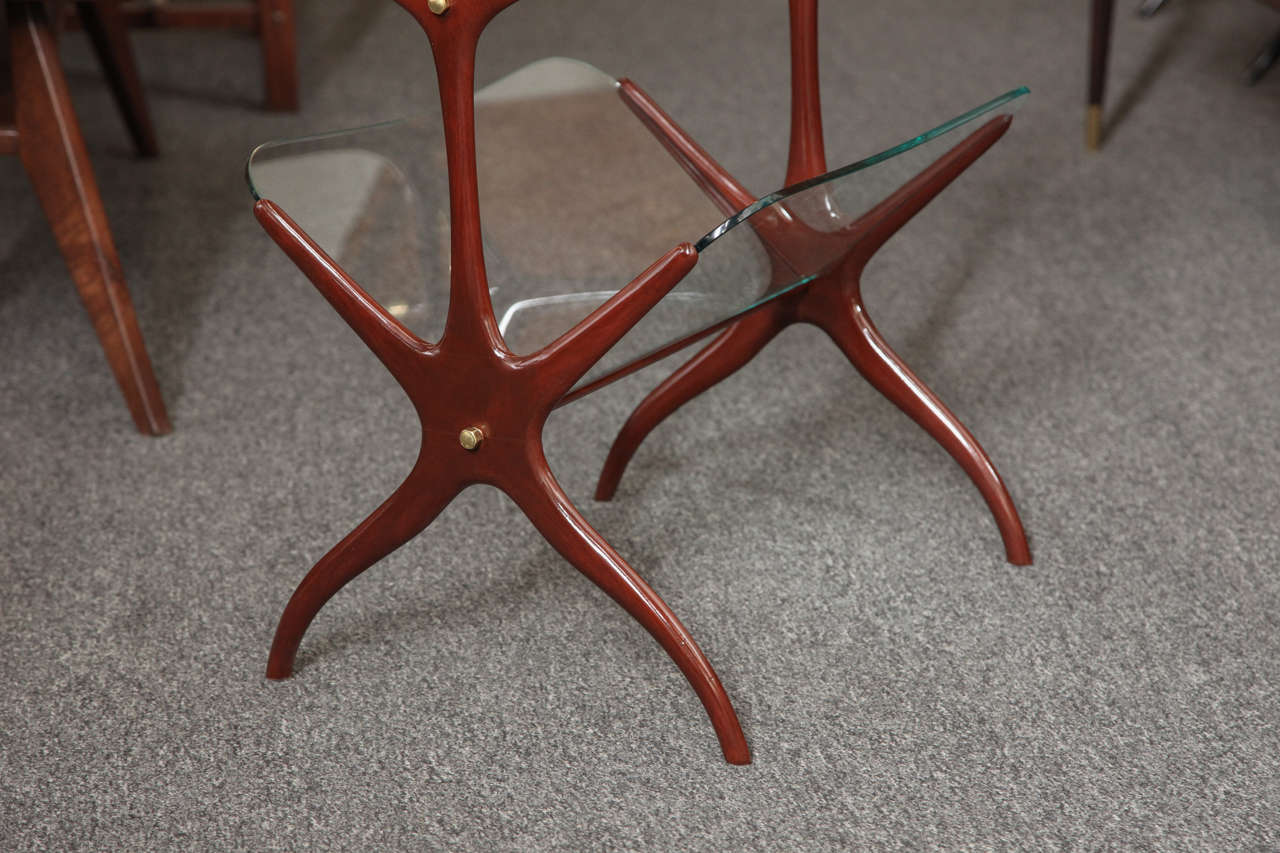 Hand-Crafted Magazine Table Designed by Cesare Lacca For Sale