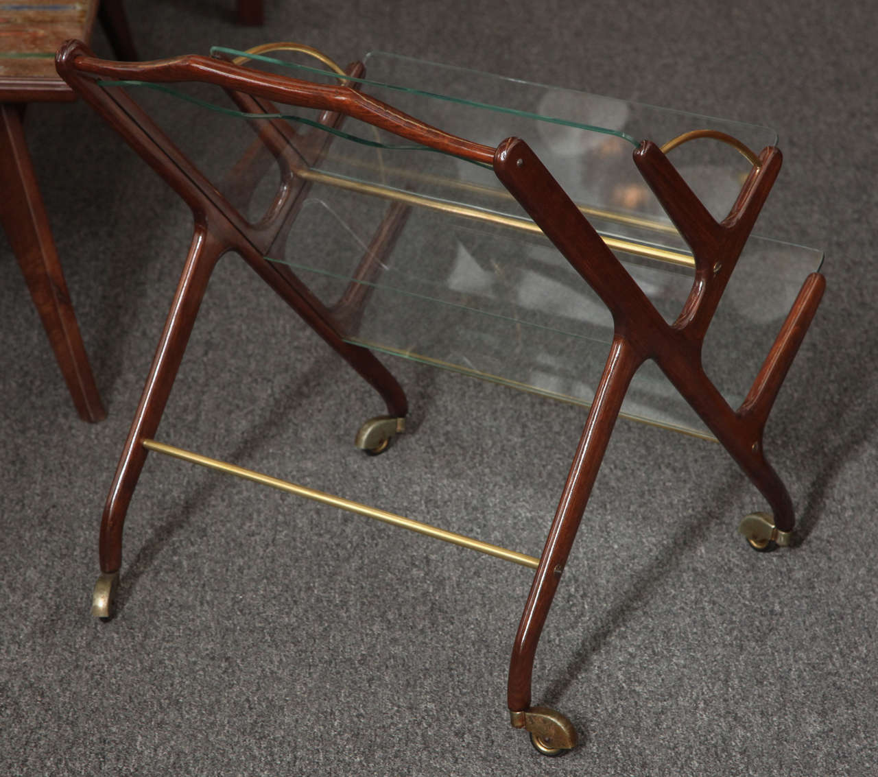 Magazine Cart by Cesare Lacca In Excellent Condition For Sale In New York, NY