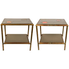 2014s Enzo Missoni  End Tables Bronze and Agates