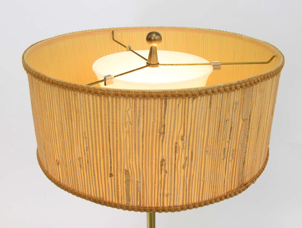 Mid-20th Century Laurel Brass Nessen Style Floor Lamp For Sale