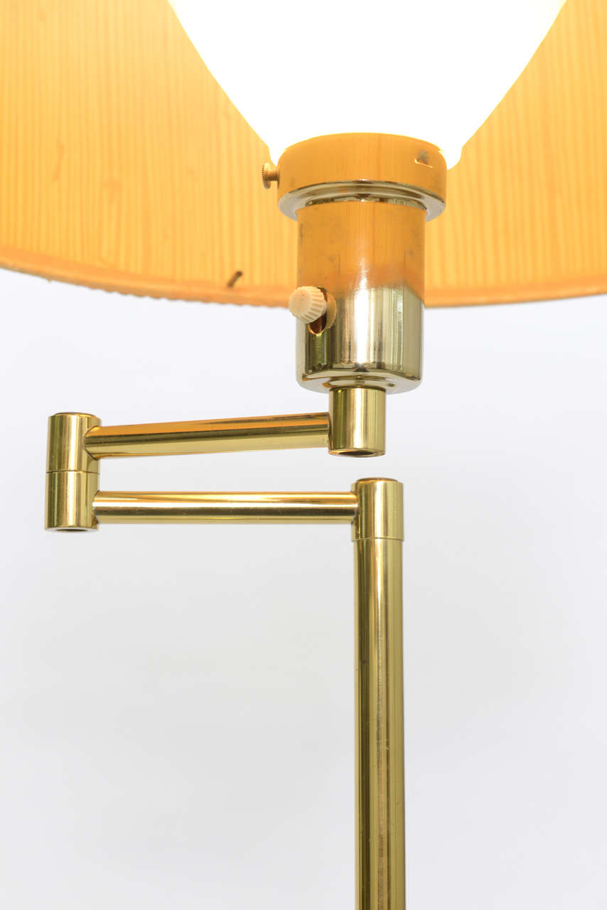 Laurel Brass Nessen Style Floor Lamp 1