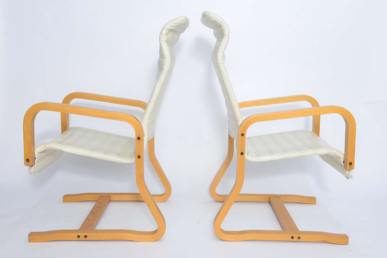 Mid-Century Modern Thonet Bentwood Cantilever Lounge Chairs