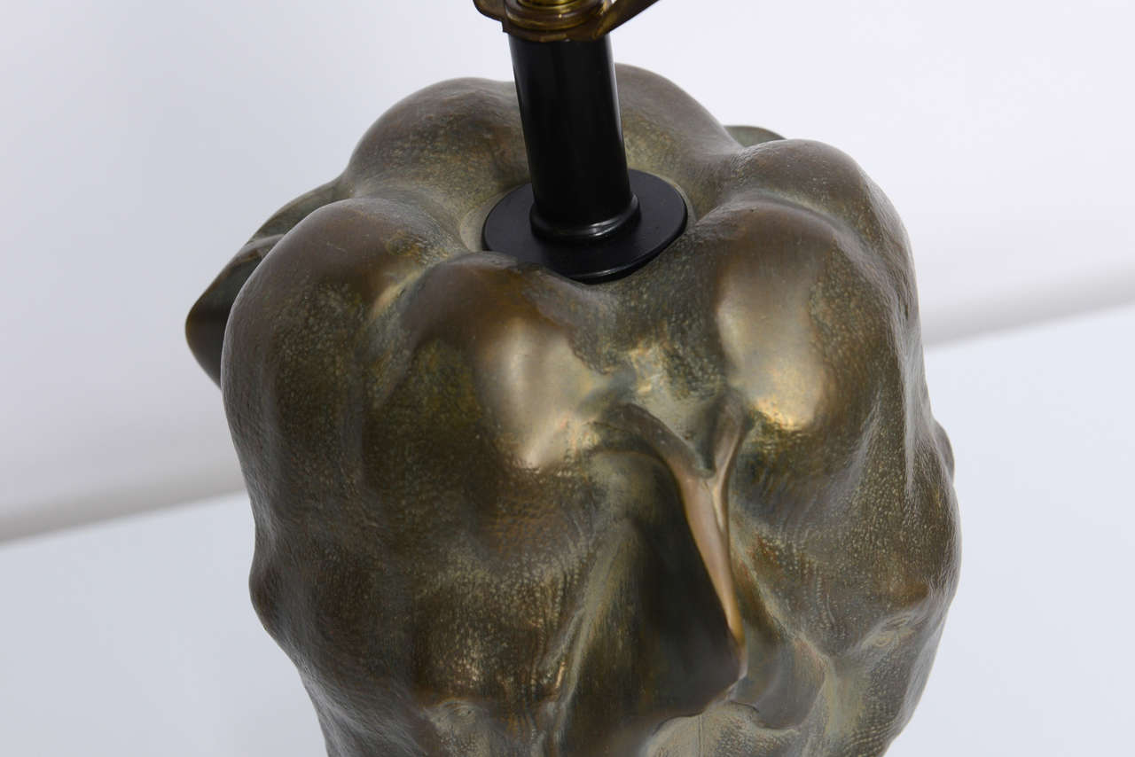 American Chapman Sculptural Bronze Elephant Table Lamp