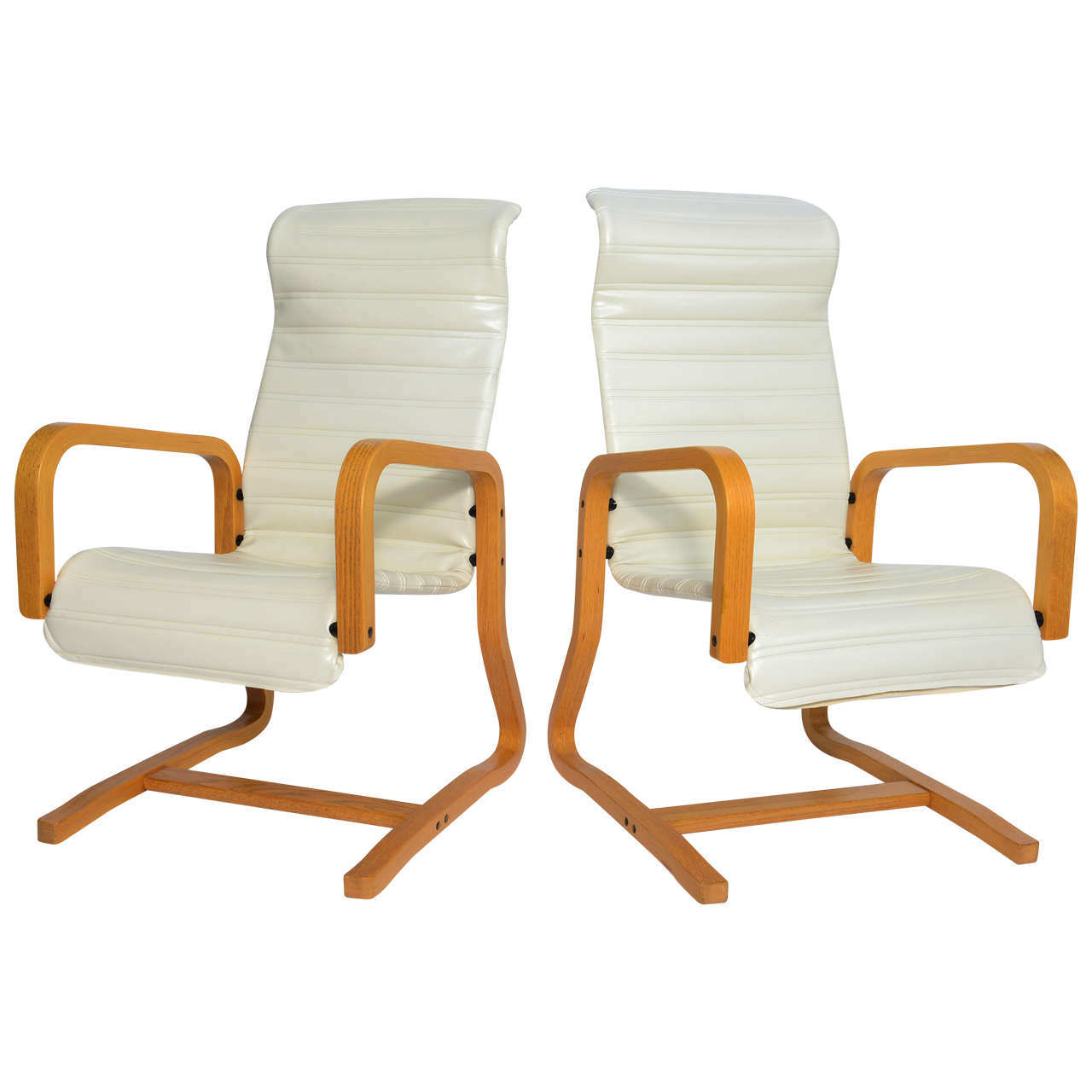 Bentwood Cantilever Lounge Chairs at 1stDibs bentwood