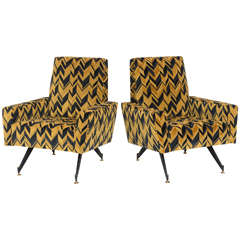 Original Pair of Lounge Chairs by Osvaldo Borsani 3