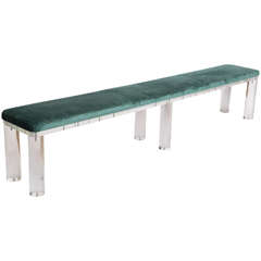 Extra Long Lucite Bench