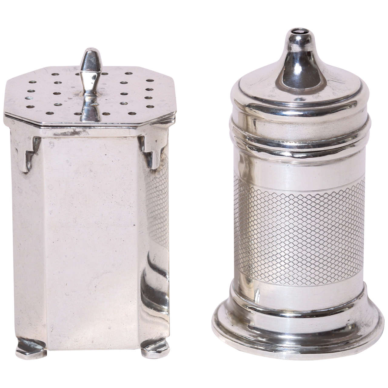 Art Deco Silver Salt and Pepper Shakers