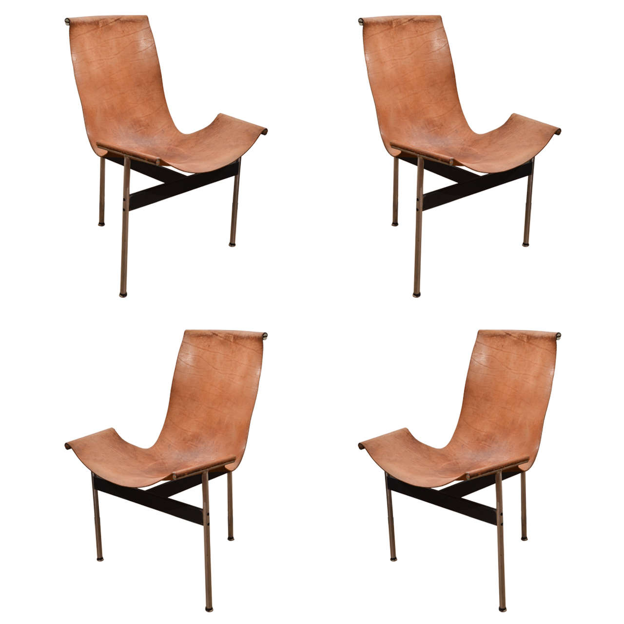 Set of Four 1960s Laverne T-Chairs by Katavolos, Little and Kelly